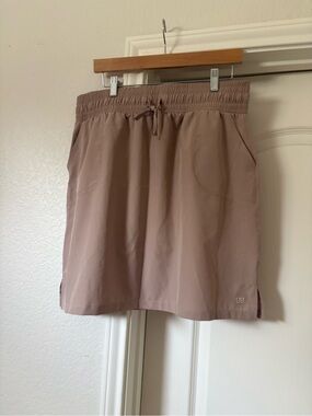 Women's Mauve Drawstring Mini Skirt with Pockets